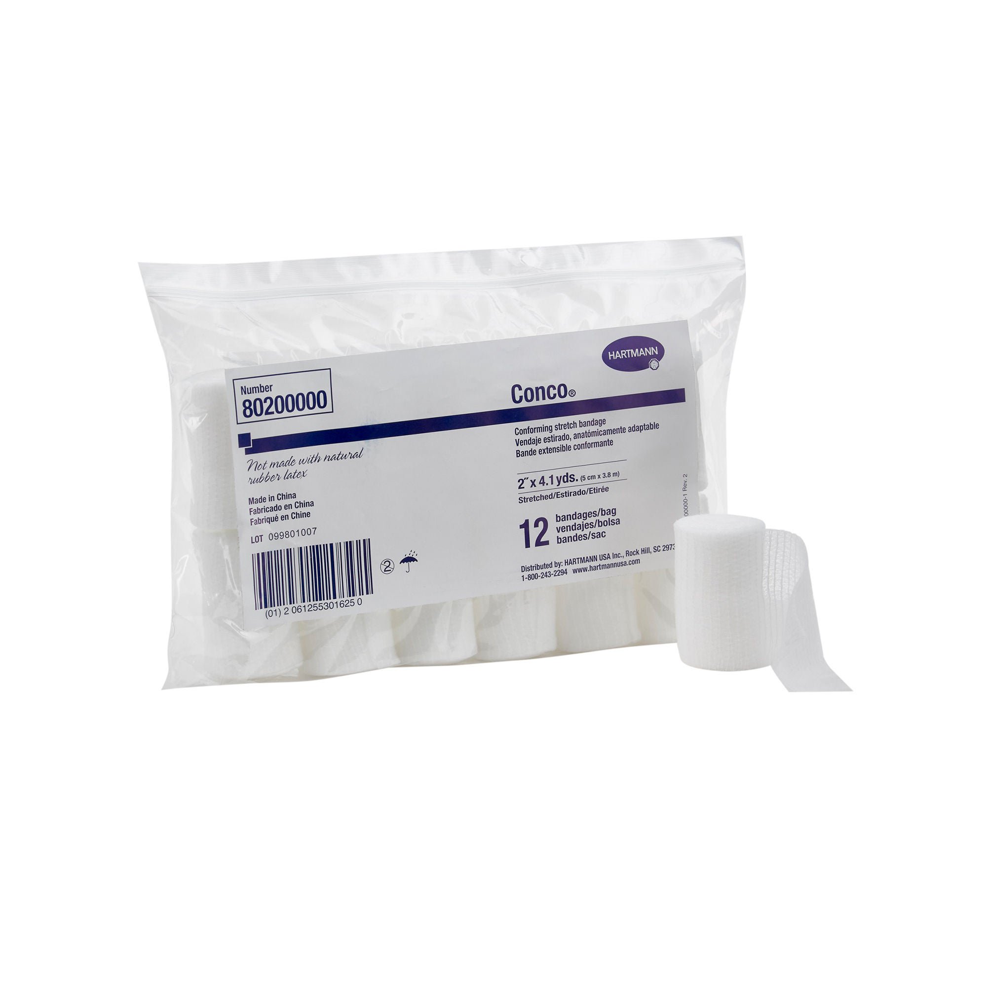 Conco® Conforming Bandage, 2 Inch x 4-1/10 Yard, 1-Ply