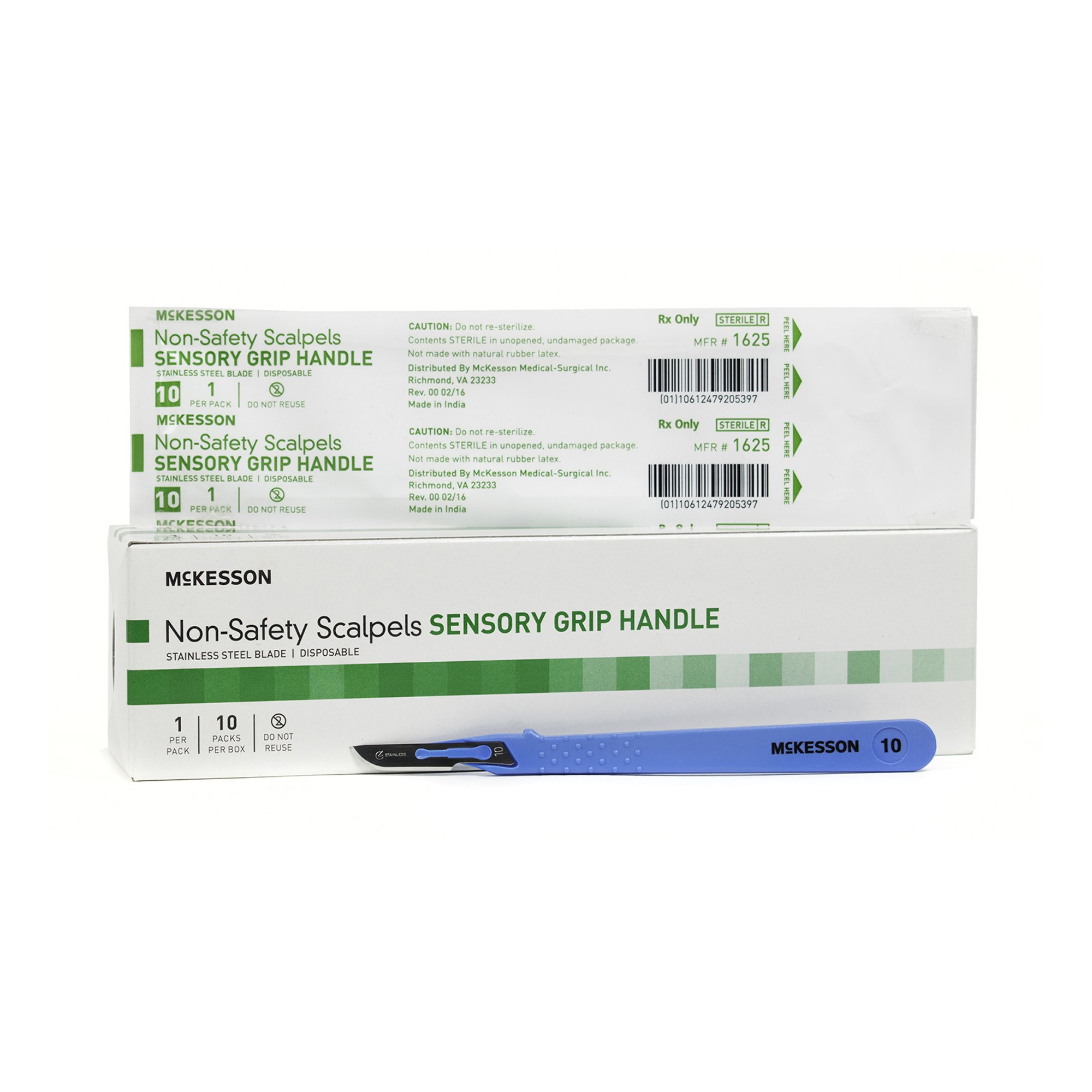 McKesson Scalpel, Stainless Steel/Plastic, Size 10 MK 854365