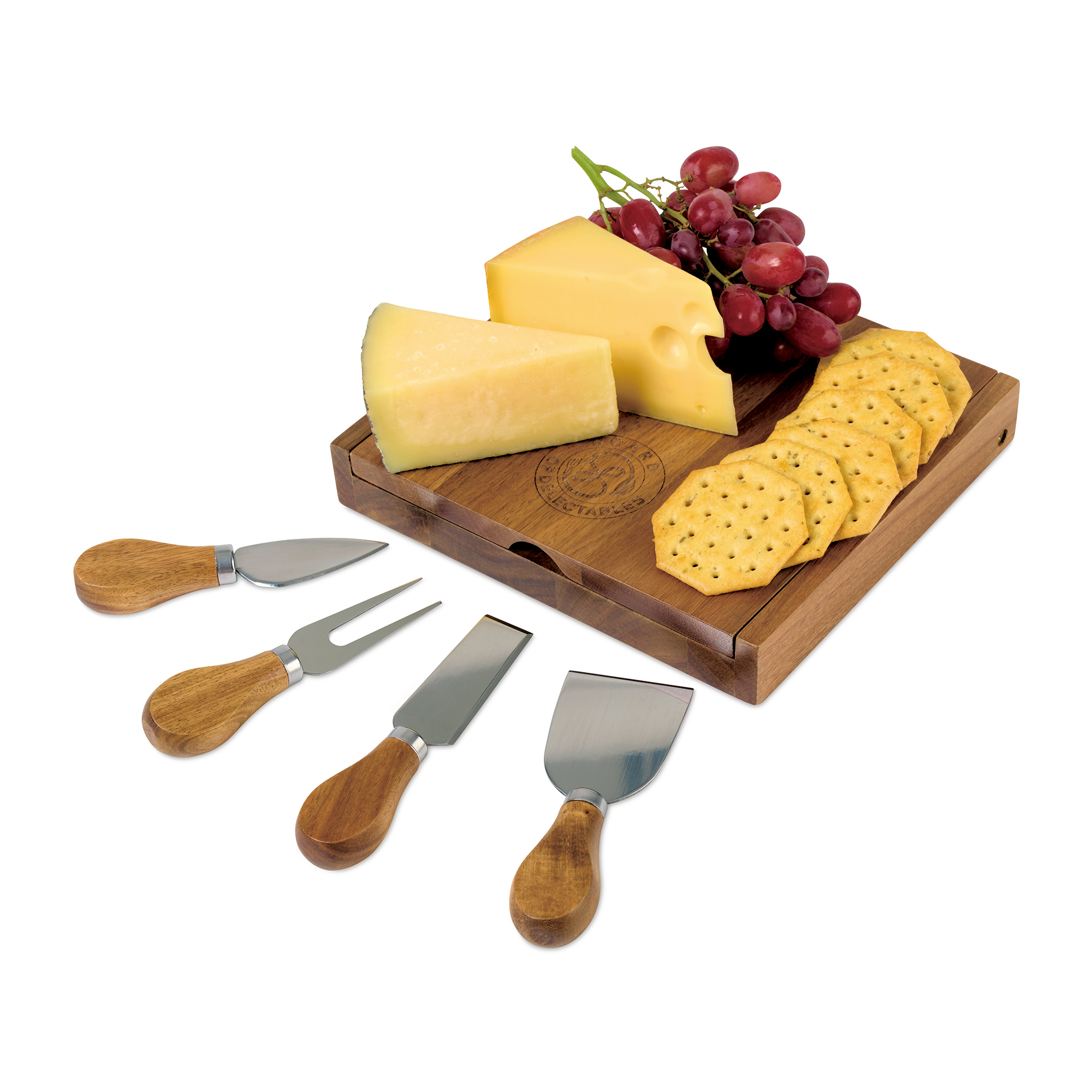 La Cuisine Cheese Board with Serving Set-La Cuisine