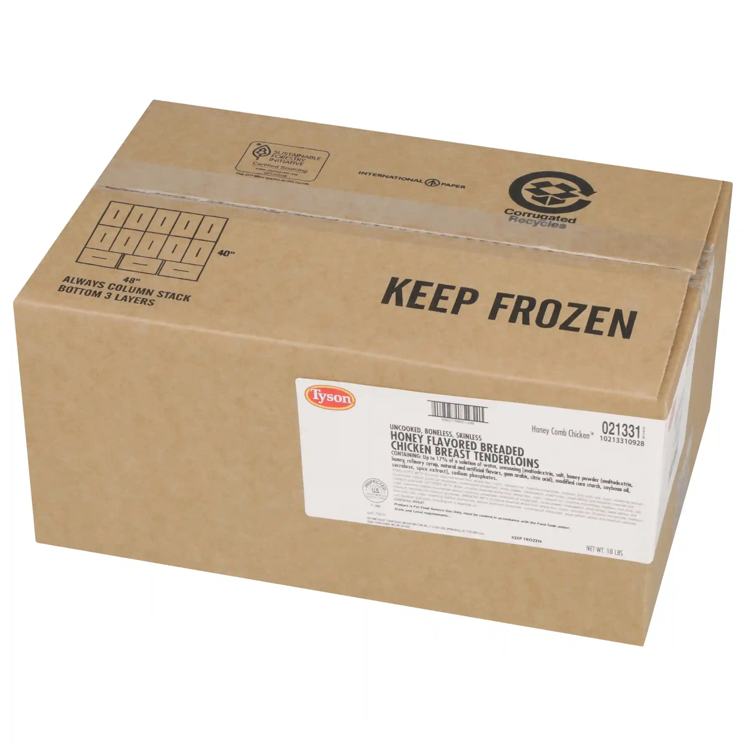 Tyson® Uncooked Breaded Honey Chicken Tenderloins_image_5