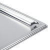 Two-thirds-size ¾-inch-deep Super Pan V® stainless steel steam table pan