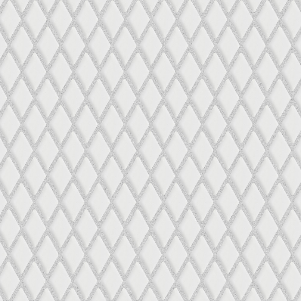 Expressions Beveled Diamond White 11-5/8 in. x 12 in. Glass Mosaic Tile