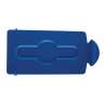 Rubbermaid Commercial, Slim Jim, Closed Lid Insert, Rectangular, Resin, Blue, Receptacle Lid