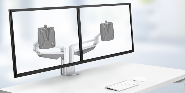 Novus CLU Monitor Arms are designed for easy positioning so you can find the perfect view for what you do.