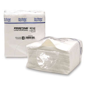 MDI93142, Mercantile Development, Pro-Series™ Super Rag 1/4 Fold, 12.00"x13.00", Spunlace, General Purpose Wipers, White