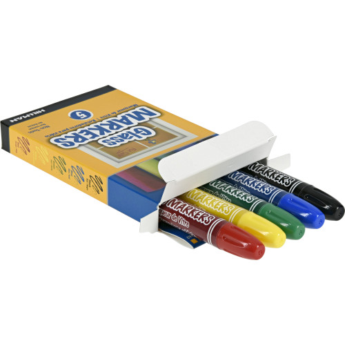 5 Pack Glass Markers