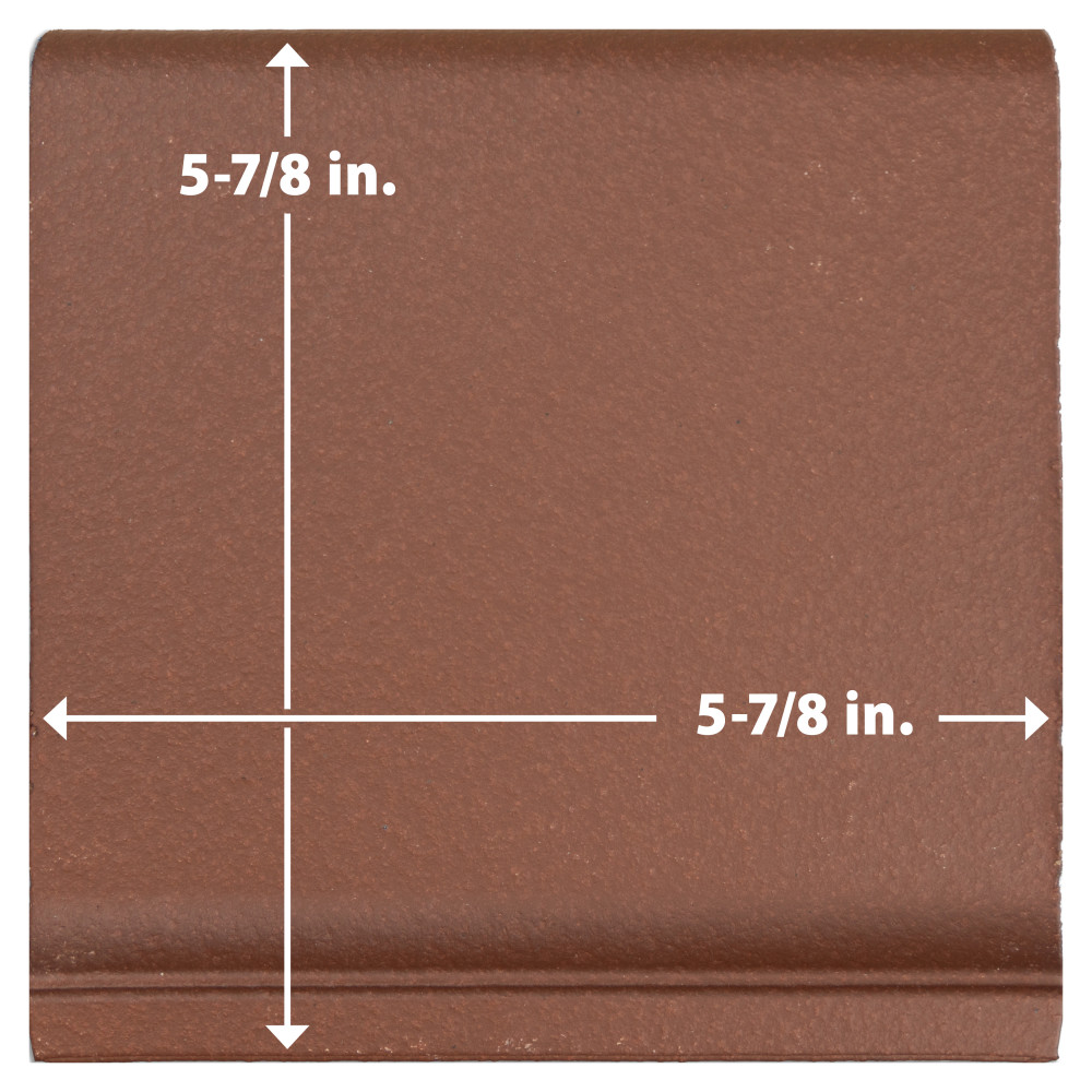 Quarry Cove Base Red II 5-7/8 in. x 5-7/8 in. Ceramic Floor and Wall Trim