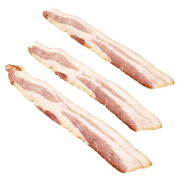 GRIDDLEMASTER(r) Bacon, Applewood, 9/13 slice, 15 lb . C1C0 - Front Center Out of Package (Hi Res)