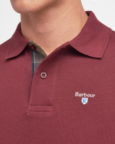 Tartan Pique Polo Shirt Ruby