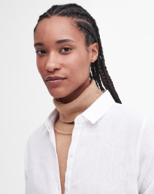 Marine Relaxed Long-Sleeved Shirt White