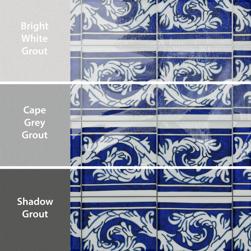 Provincial Deco Marina 6 in. x 6 in. Porcelain Wall Tile