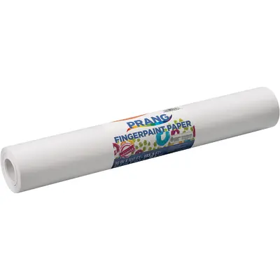 Prang (Formerly Art Street) Fingerpaint Paper Roll, White, 16" x 100', 1 Roll