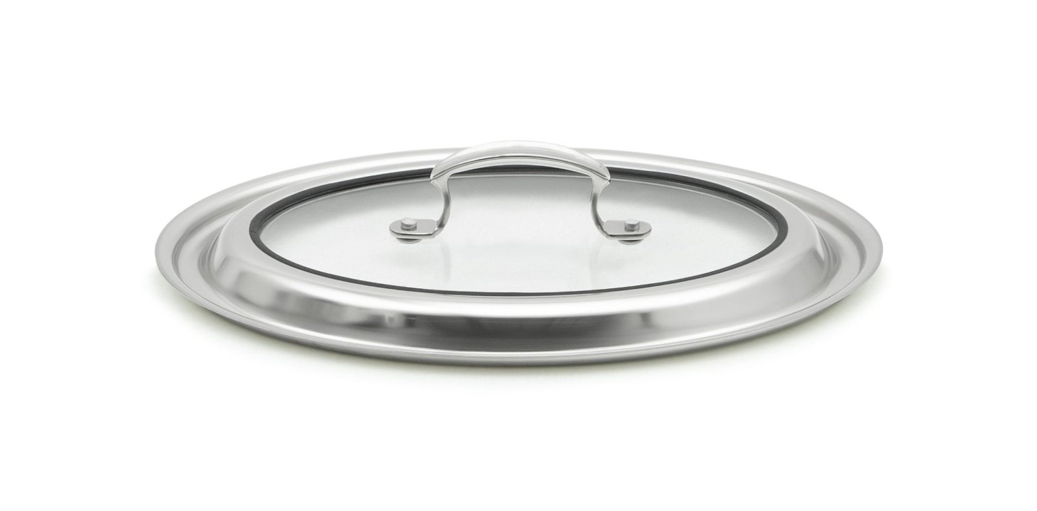 Miramar® glass lid for 12-inch oval au gratin food pan