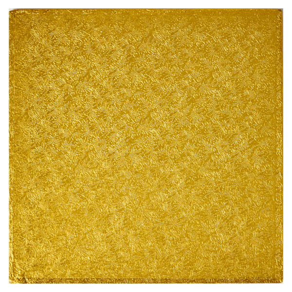 8" Square Gold Foil Cake Board