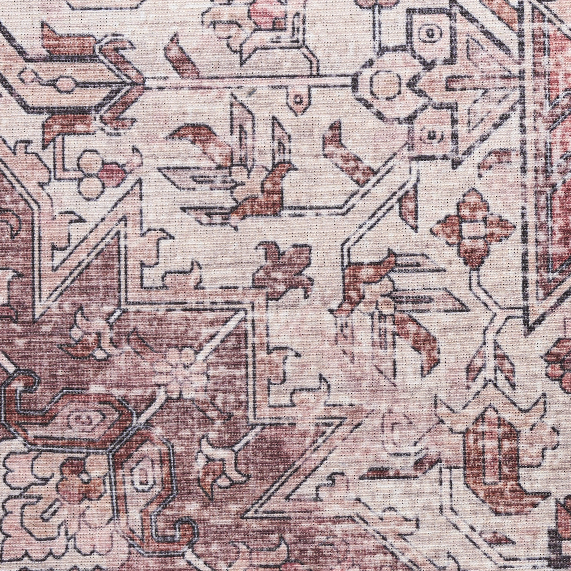 Nourison Nourison Washables 9'2" x 12' Red Vintage Indoor Rug