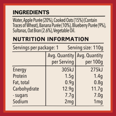  Heinz® Apple & Blueberry Muesli Baby Food Jar 6+ months 110g 