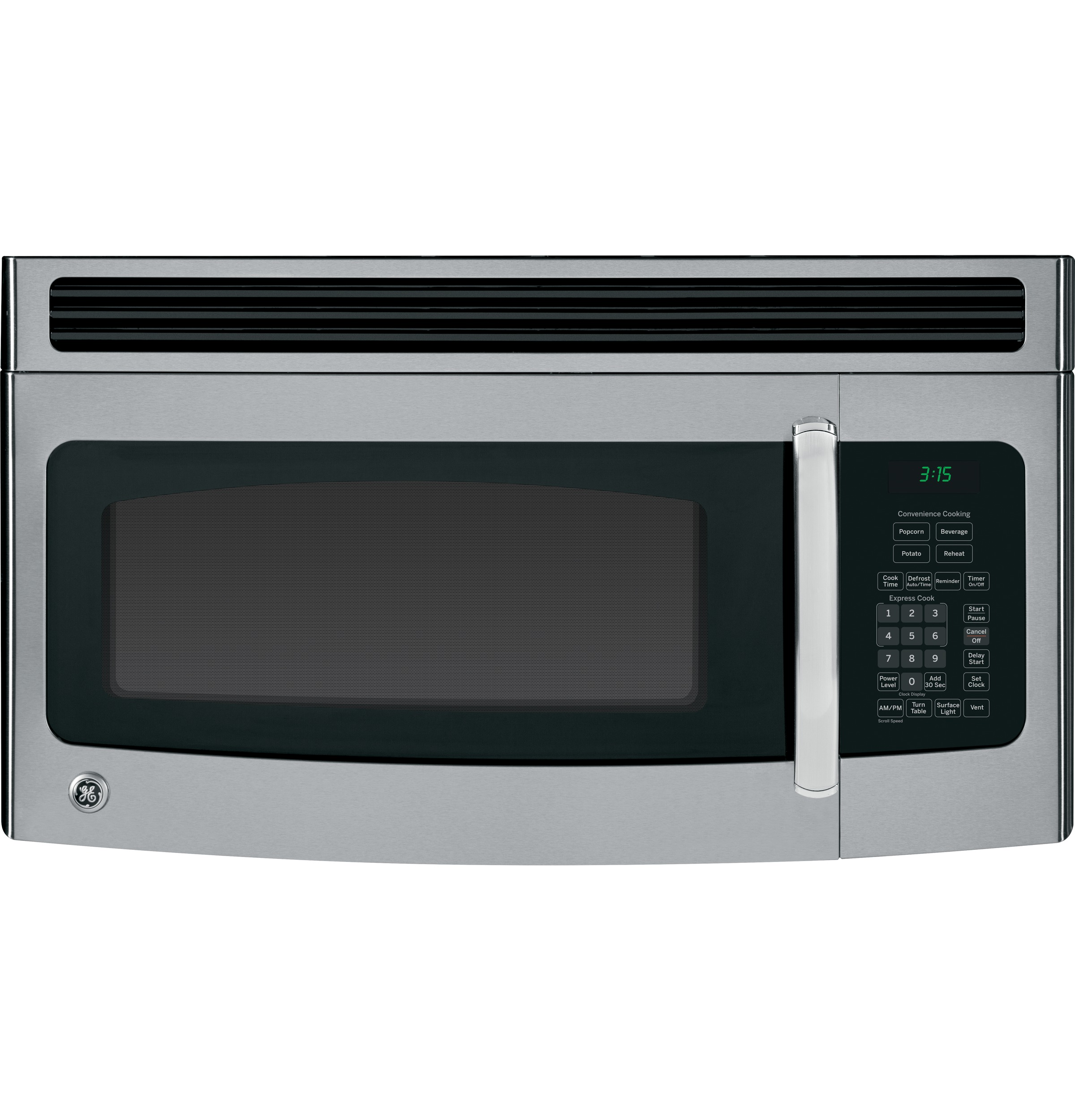 GE® 1.5 Cu. Ft. Over-the-Range Microwave Oven with Recirculating Venting