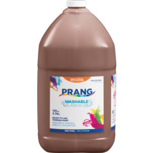 Washable Tempera Paint, Brown, 1 Gal