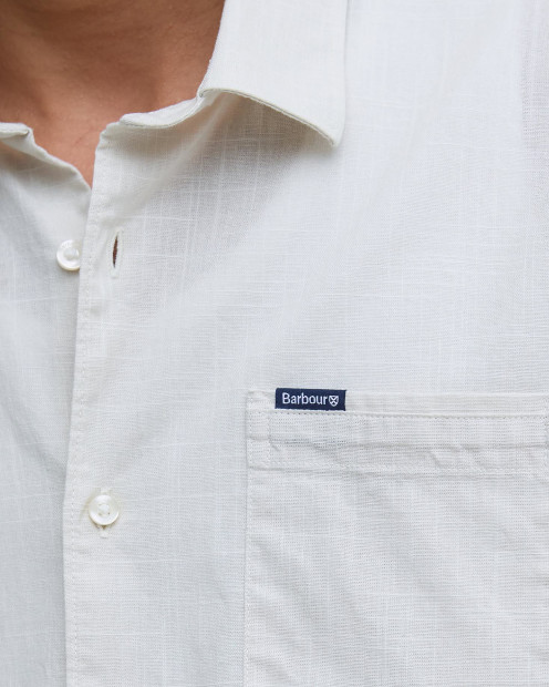 Pigment Dye Slub Short-Sleeved Shirt Oatmeal