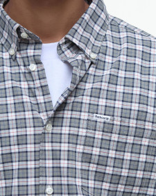 Lomond Tailored Long-Sleeved Shirt Bleached Pine Tartan