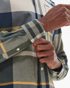 Dunoon Tailored Long-Sleeved Shirt Forest Mist