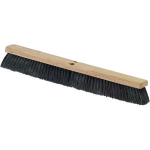 Carlisle, Flo-Pac®, 24in, Floor Sweep, Tampico Bristles, Black