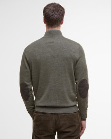 Loyton Merino Half Zip Sweatshirt Olive Marl