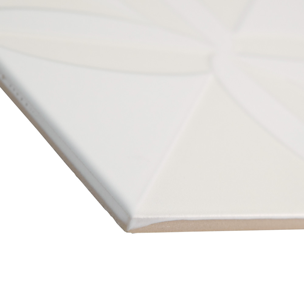 Triplex Fronteira White 7-3/4 in. x 7-3/4 in. Ceramic Wall Tile