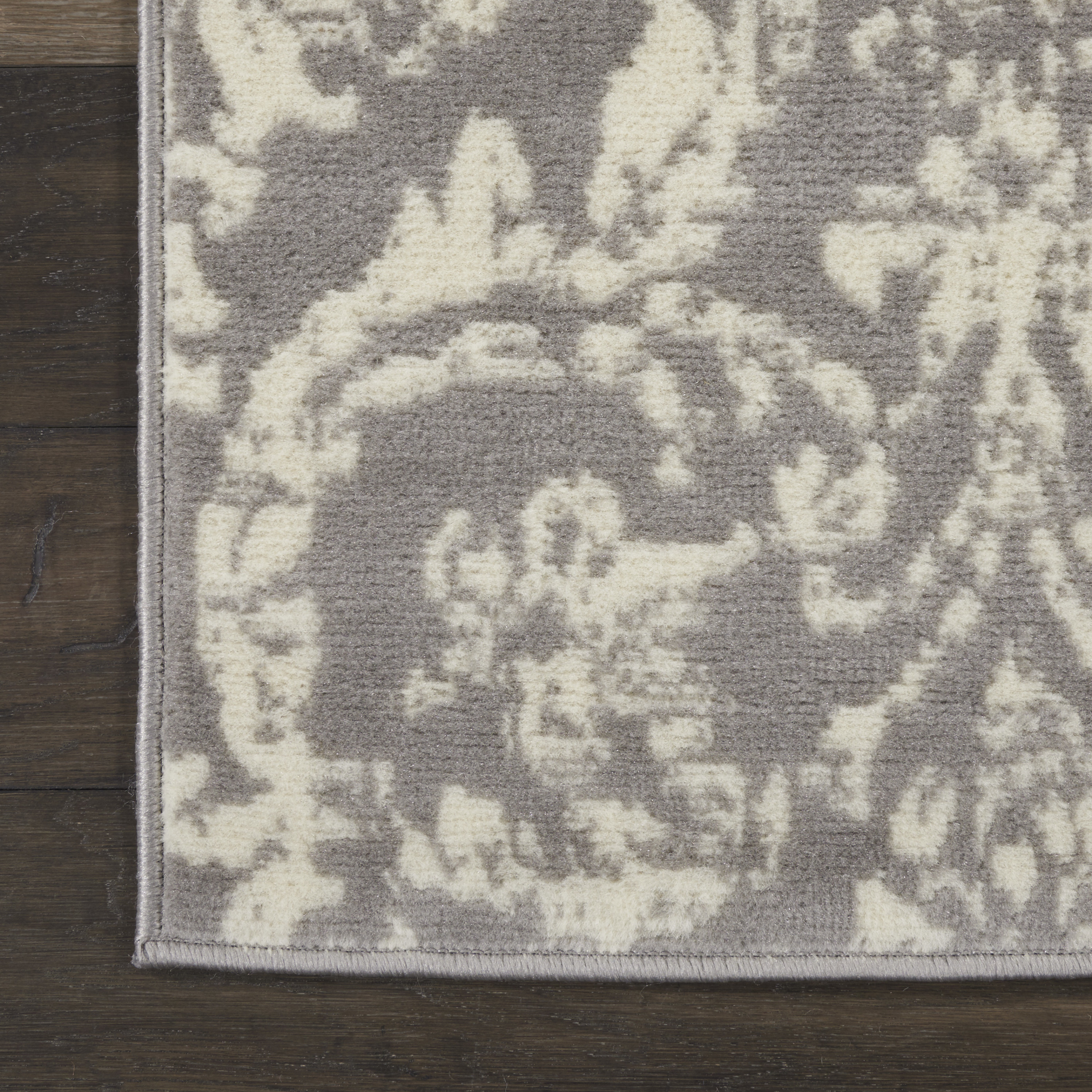 Nourison Jubilant 2' x 6' Grey Vintage Indoor Rug