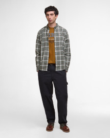 Camicia Mosswood a maniche lunghe leggermente aderente Grey Marl