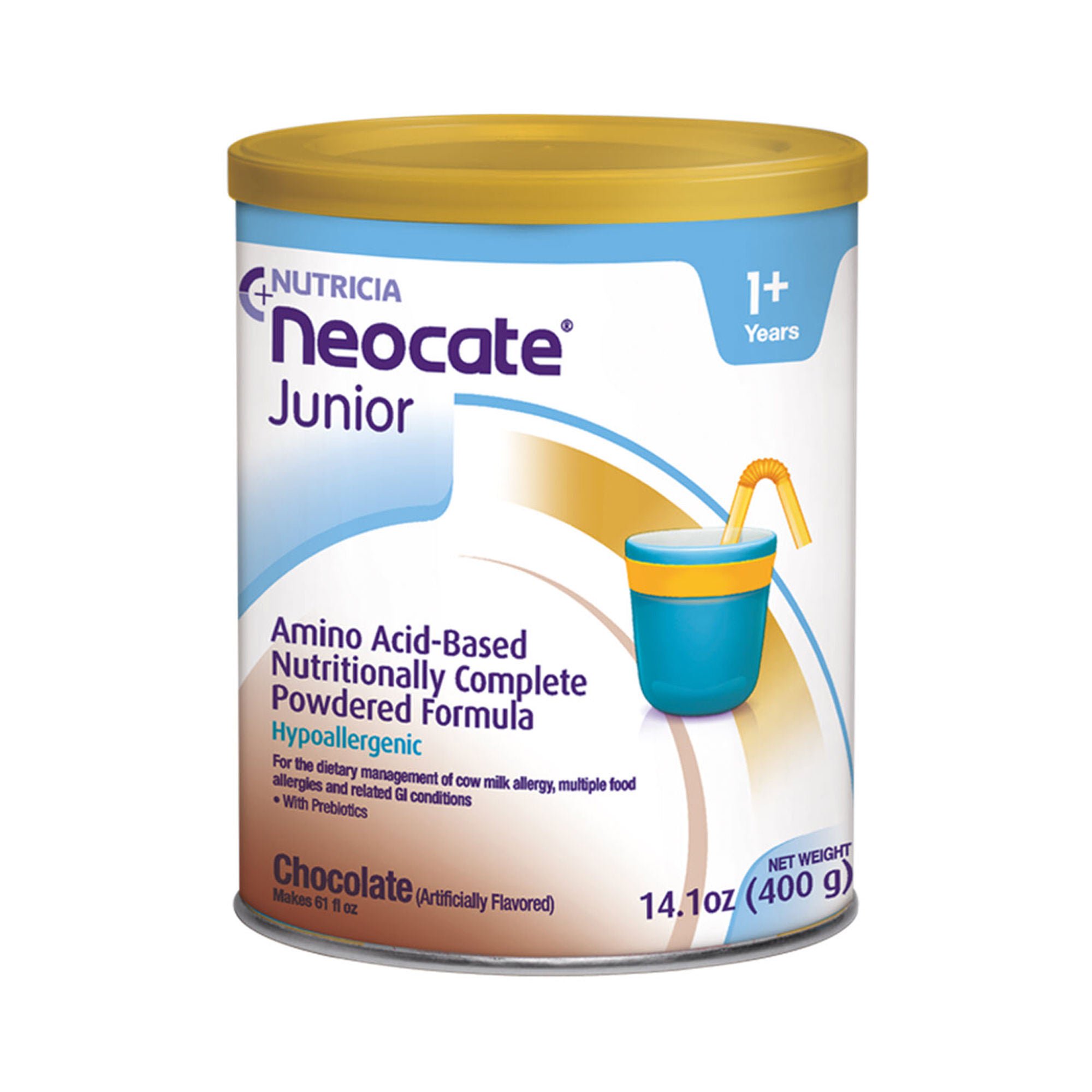 Neocate® Junior Amino Acid–Based Powdered Formula, Chocolate, 14.1-ounce Can