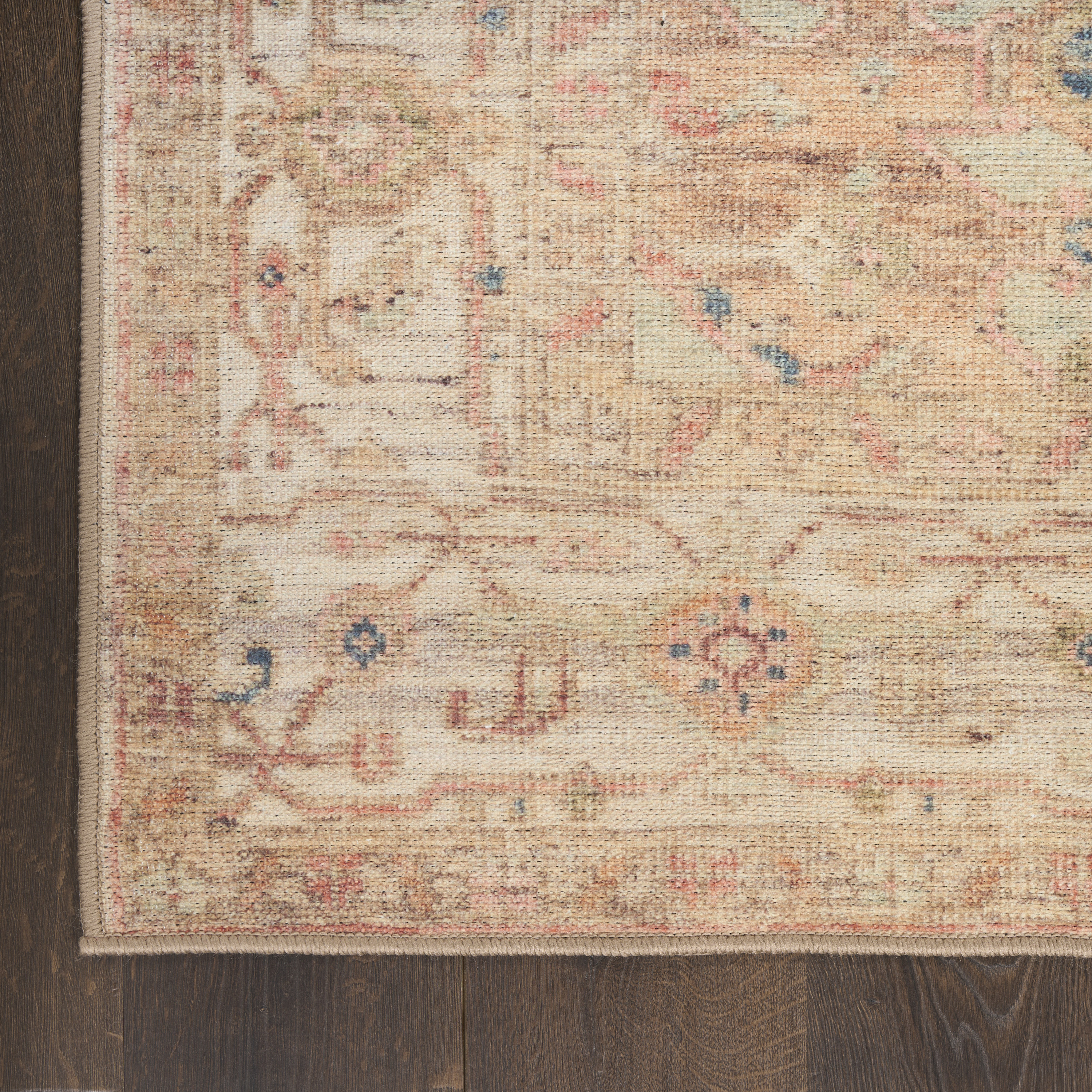 Nourison Vintage Washables 5'3" x 7'3" Multicolor Vintage Indoor Rug