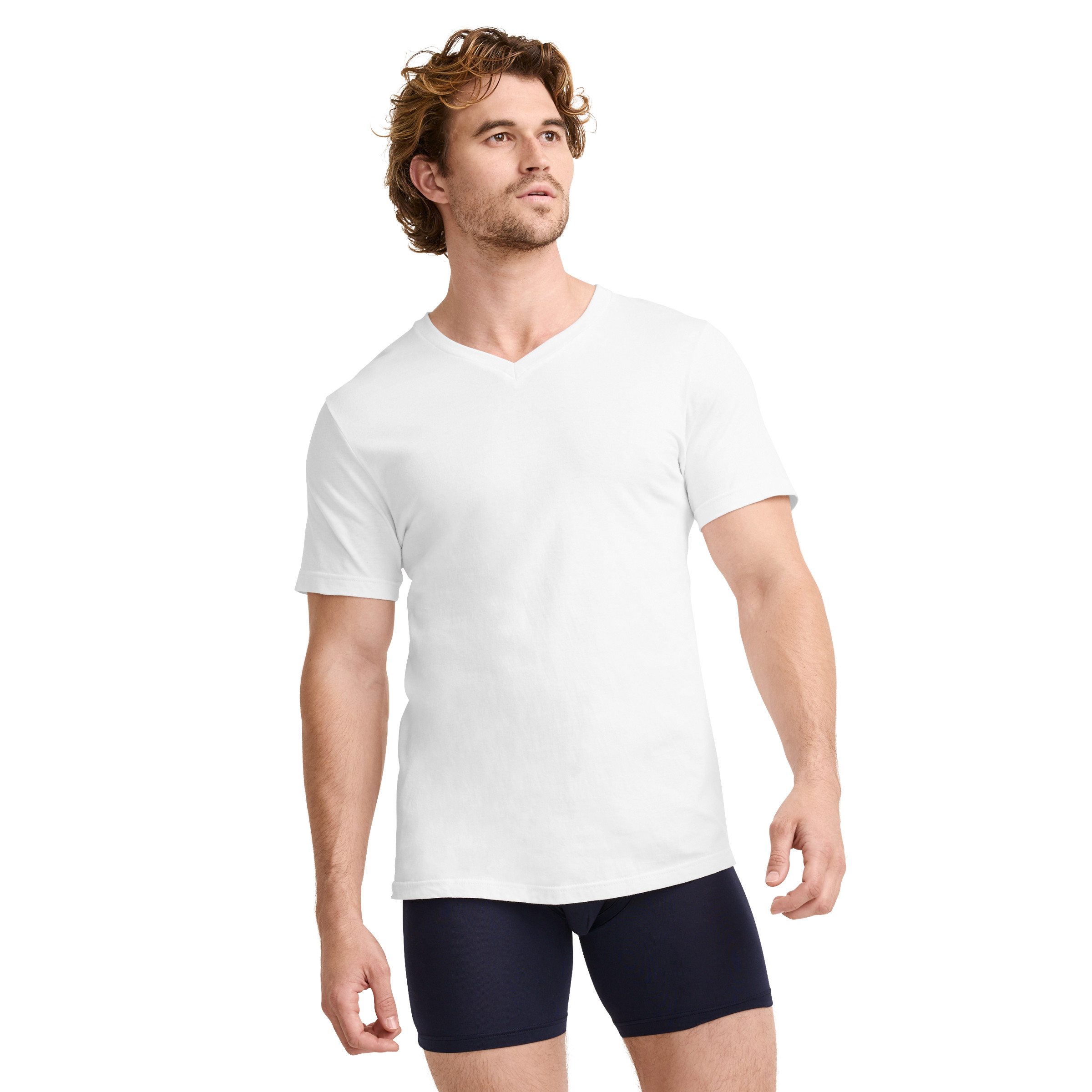 Jockey Men's Big & Tall Classic V-Neck Undershirt - 6 Pack - Picture 7 of 8