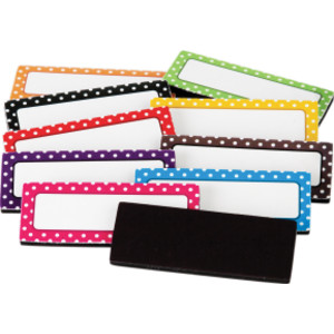 Polka Dots Magnetic Labels, Pack of 30