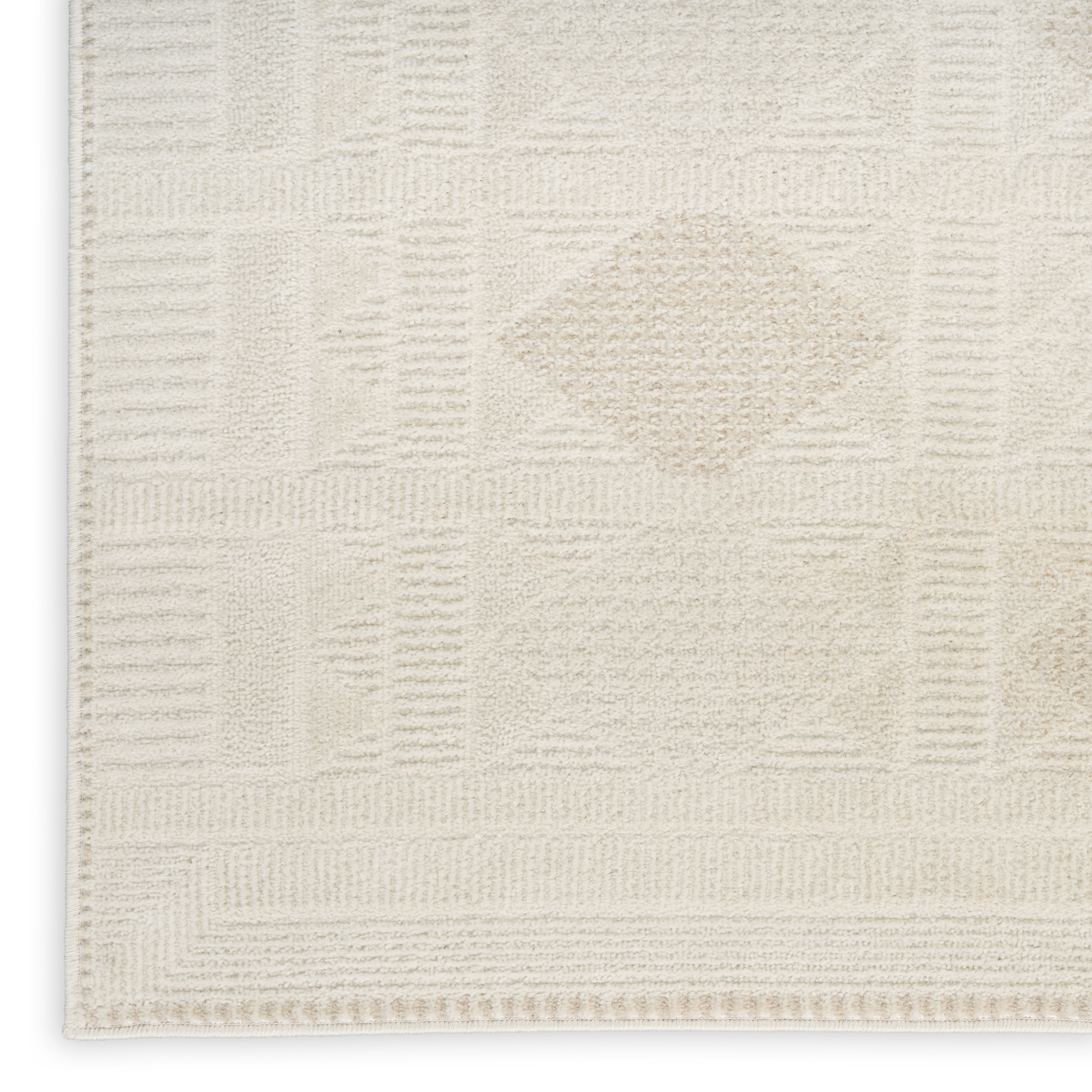 Nourison Nordic 2' x 6' Ivory Beige Modern Indoor Rug