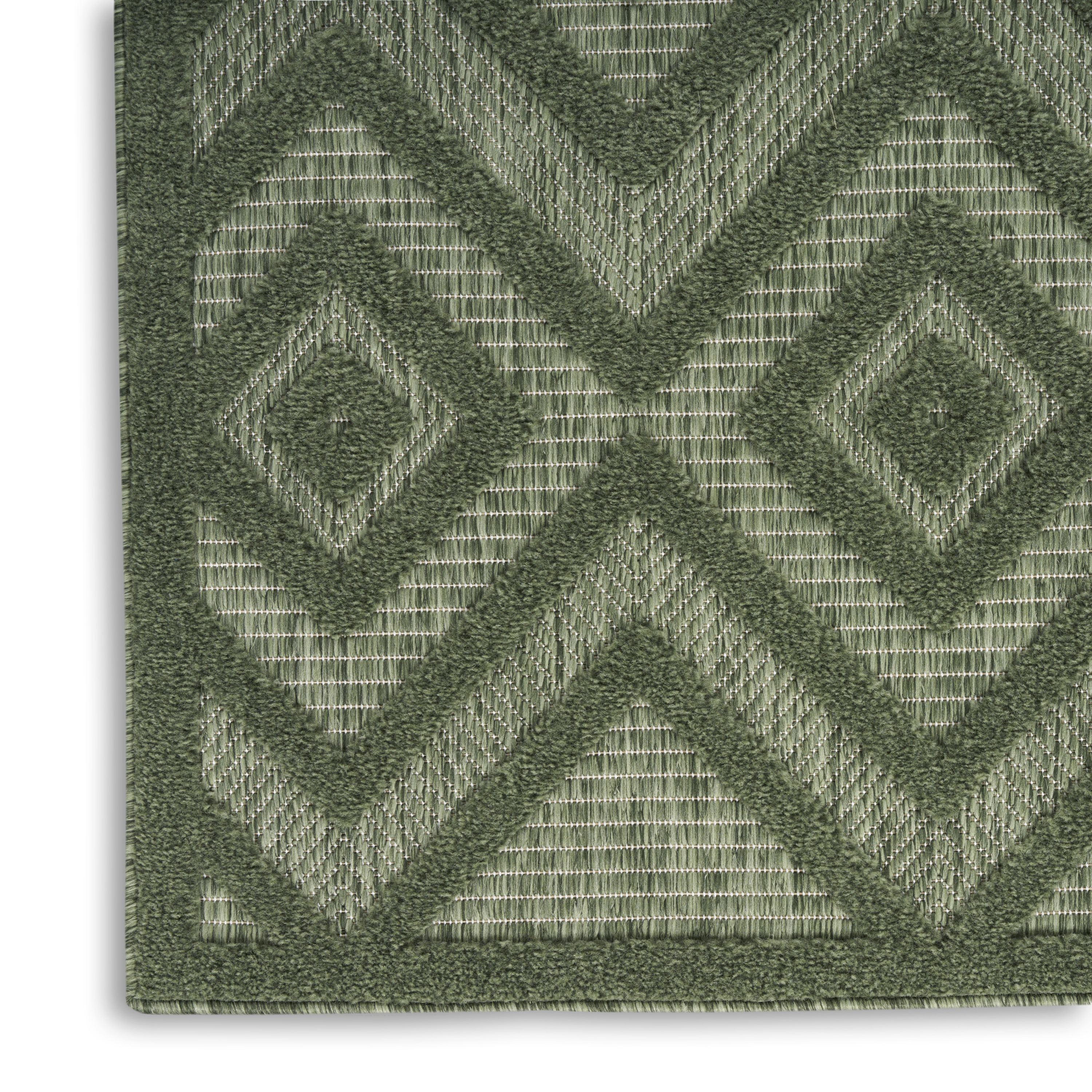 Nourison Versatile 4' x 6' Green Modern Rug