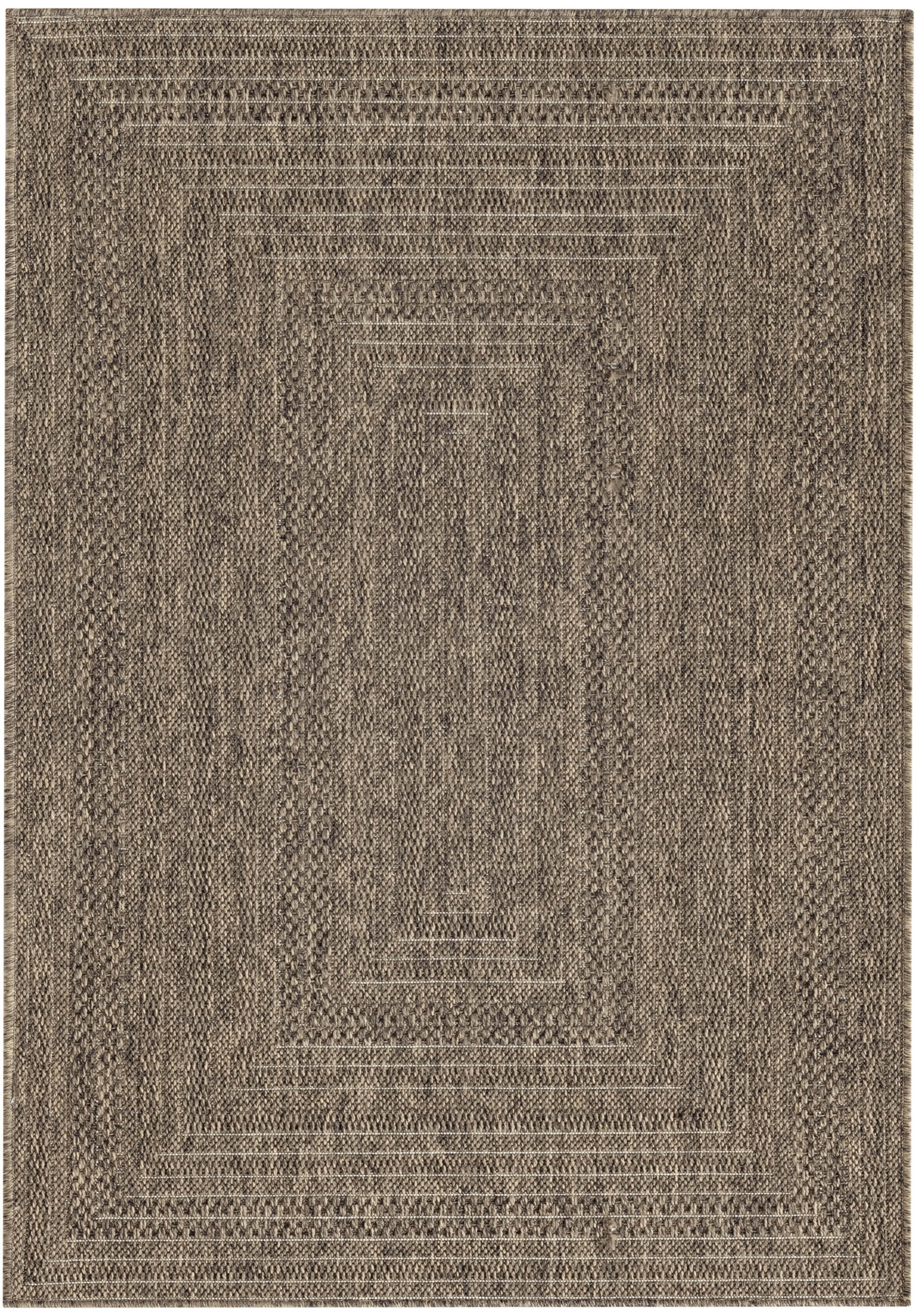 Nourison Tulum 4' x 6' Brown Outdoor Rug