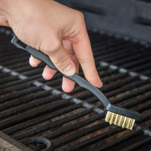 Carlisle, Flo-Pac, 1.7in, Utility Brush , Brass Bristles, Black