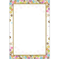 Smart Poly&reg; Chart, DonutFetti&reg; Blank, 13" x 19"