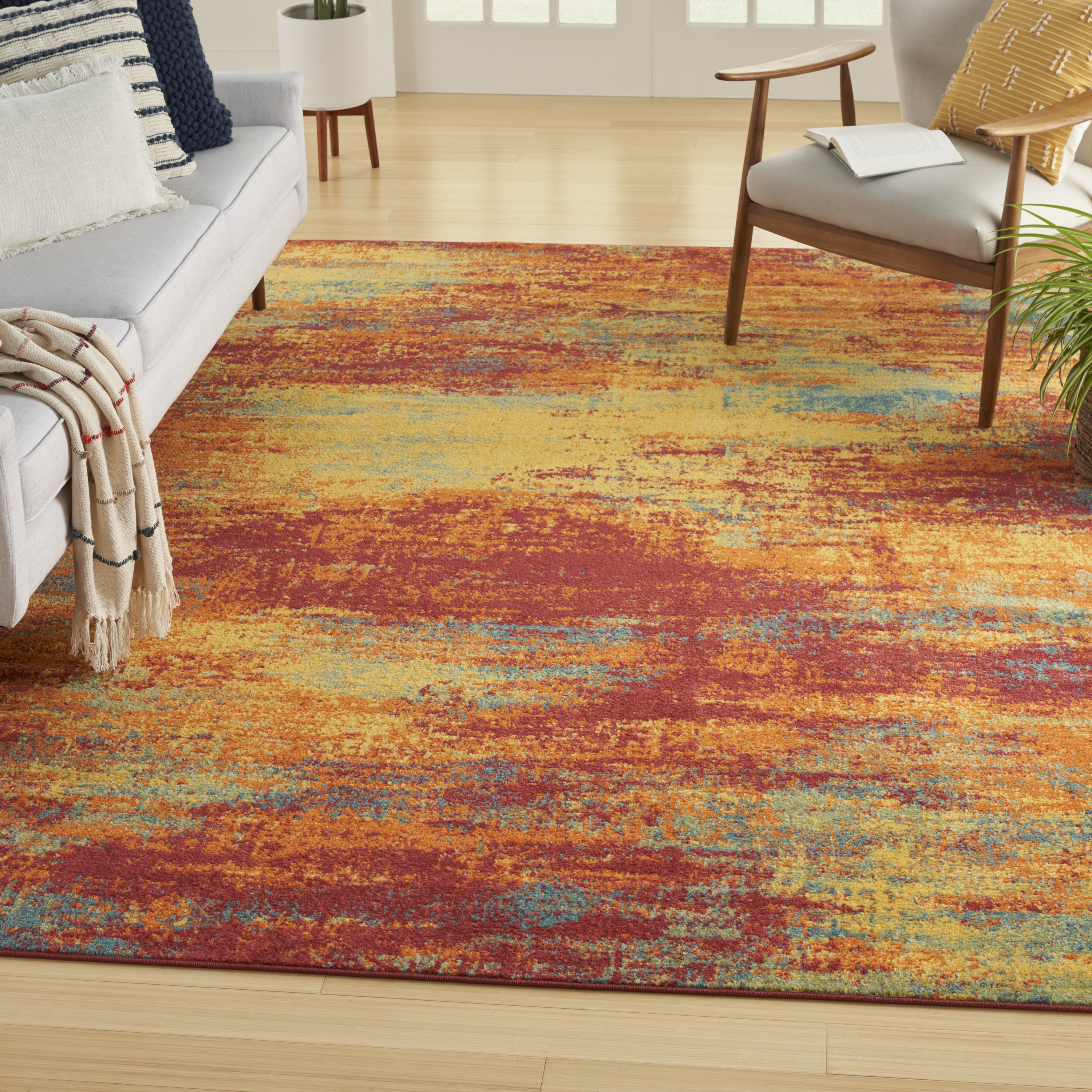Nourison Nourison Essentials 8' x 10' Flame Modern Rug