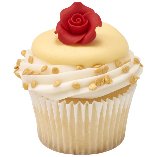 Red 1" Rose - Red 3 Free SugarSoft® Premium Edible Decorations
