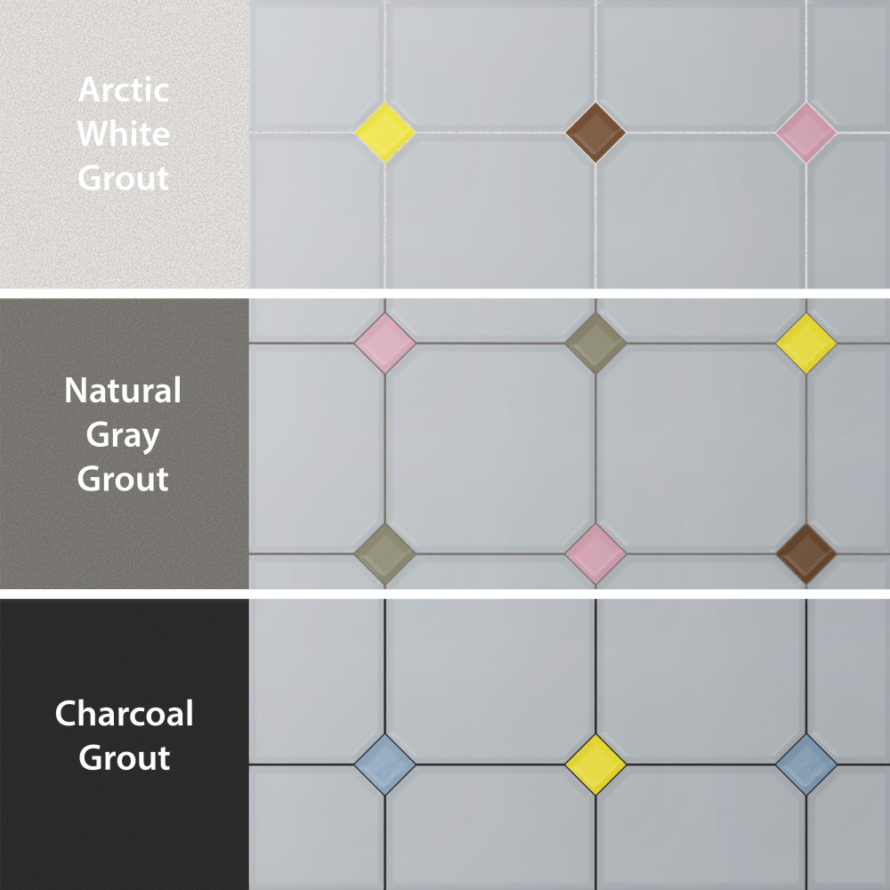 Vaudeville Octagon Humo with Taco Multi 7-7/8 in. x 7-7/8 in. Porcelain Floor and Wall Tile
