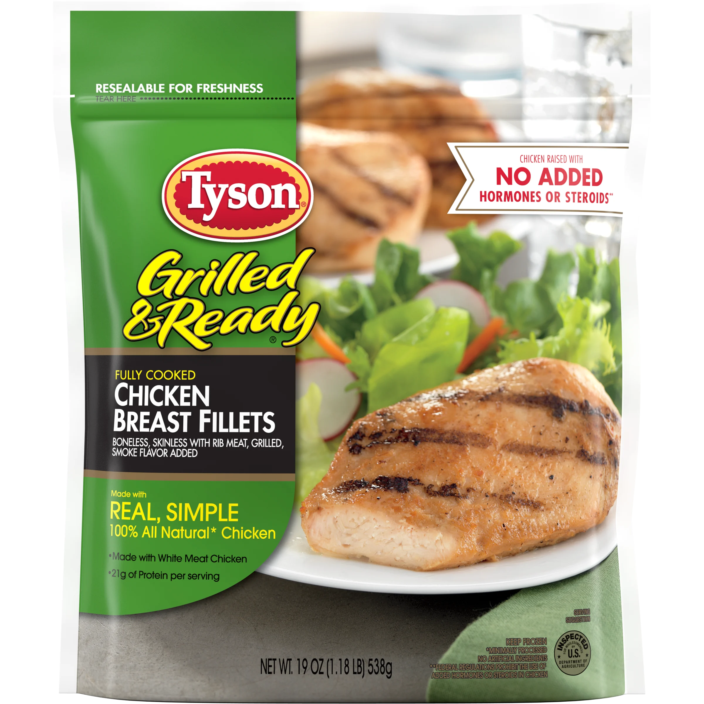 Grilled & Ready Fully Cooked Grilled Chicken Breast Fillets