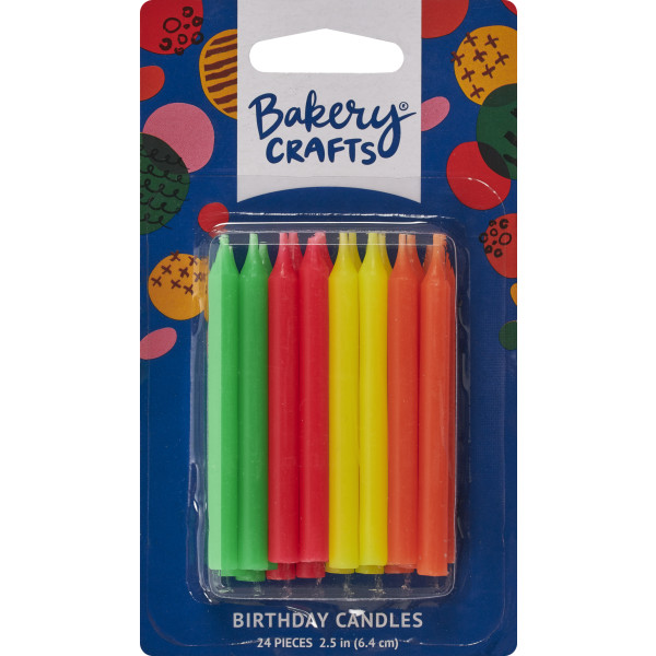 Small Neon Smooth & Spiral Candles