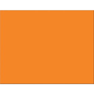 4-Ply Railroad Board, Orange, 22" x 28", 25 Sheets