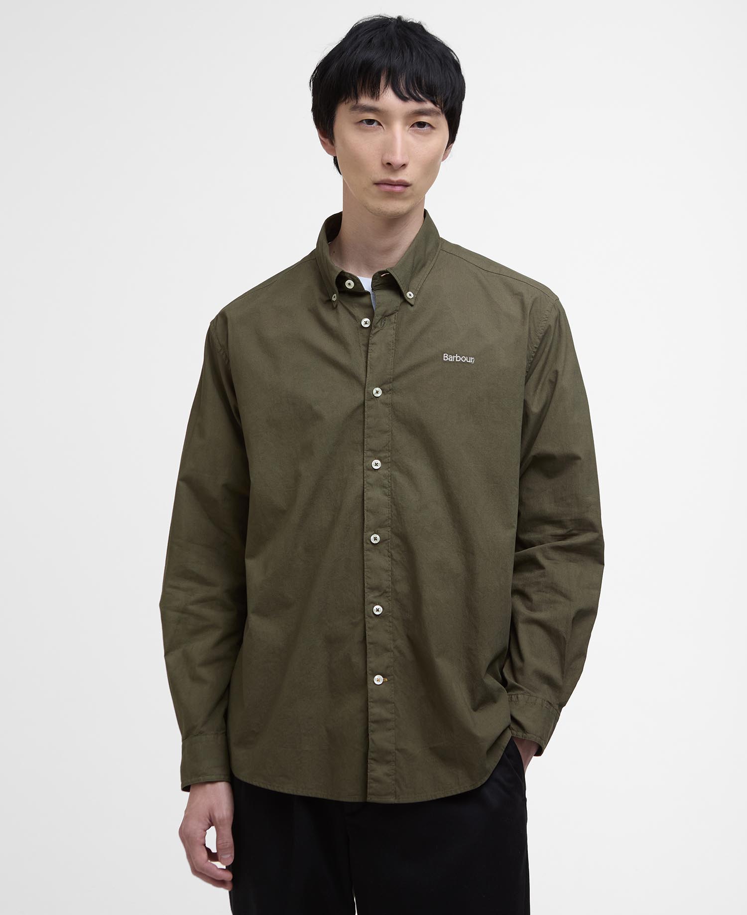 Garment Dyed Poplin Oversized Shirt image number 0