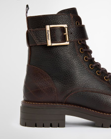 Heidi Commando Boots Classic Brown