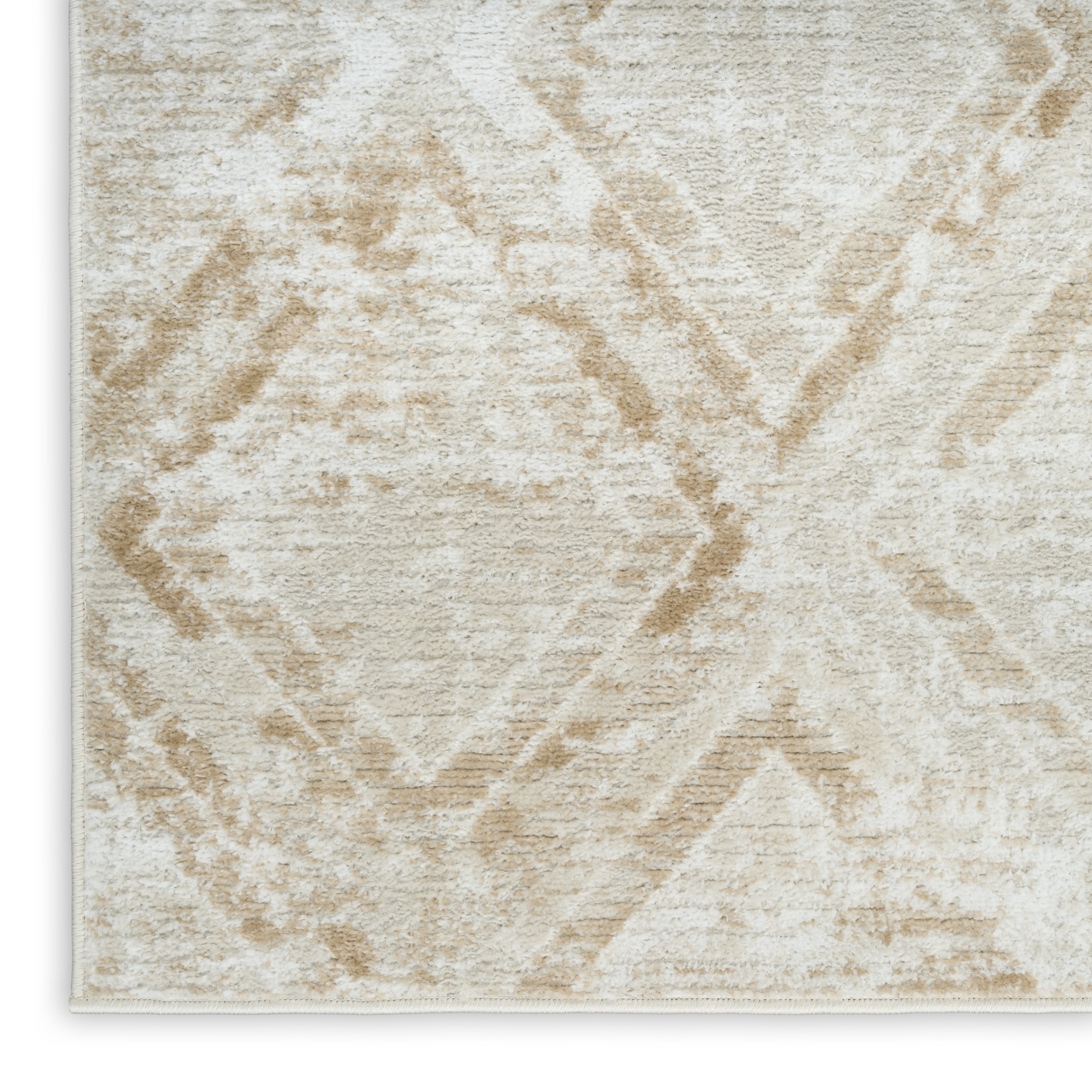 Nourison Dekor 2' x 4' Ivory Beige Modern Indoor Rug