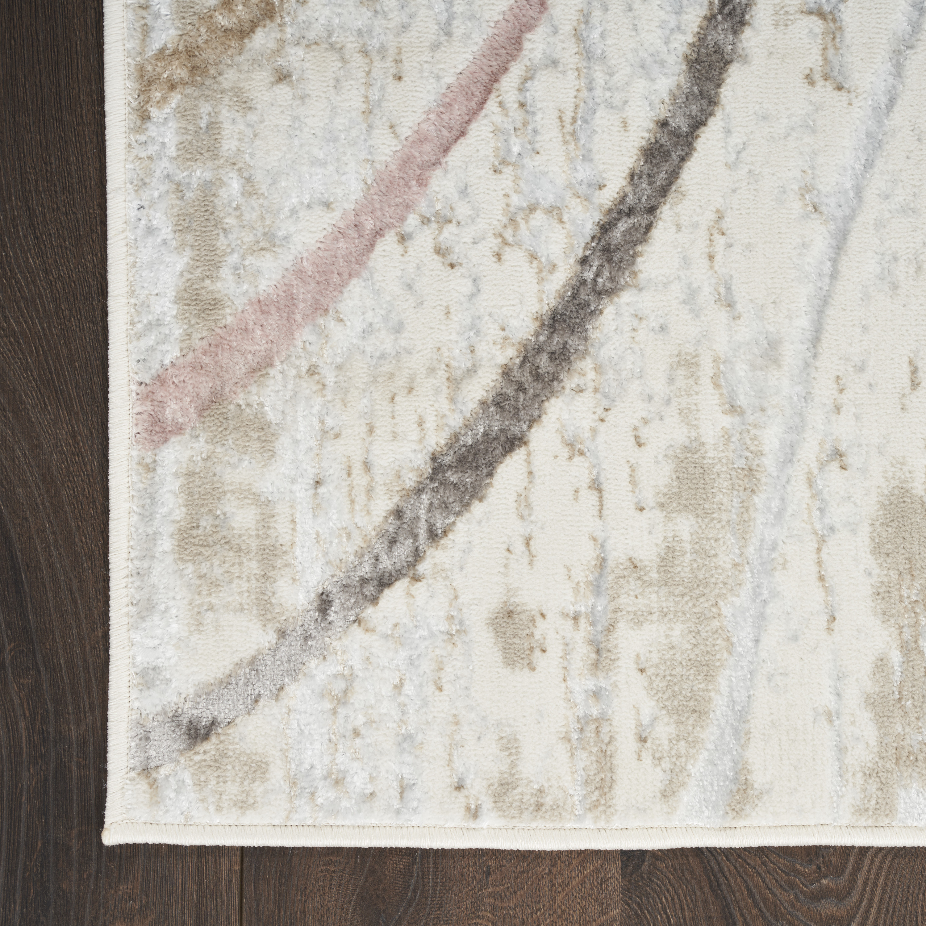 Nourison Glitz 3'11" x 5'11" Ivory Multicolor Modern Indoor Rug