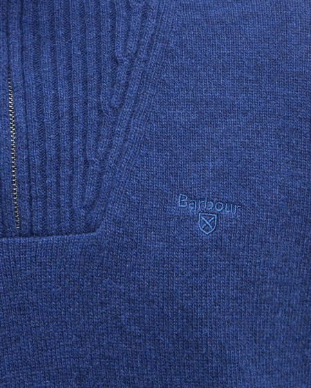 Maglione con mezza zip in lana d'agnello Essential